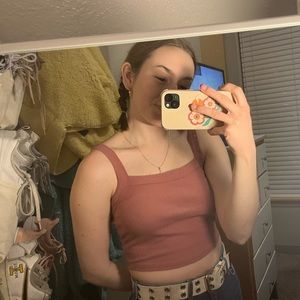 Pink Crop Top